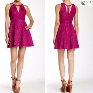 Free People New Miss Connections Fuschia Dress Size 6